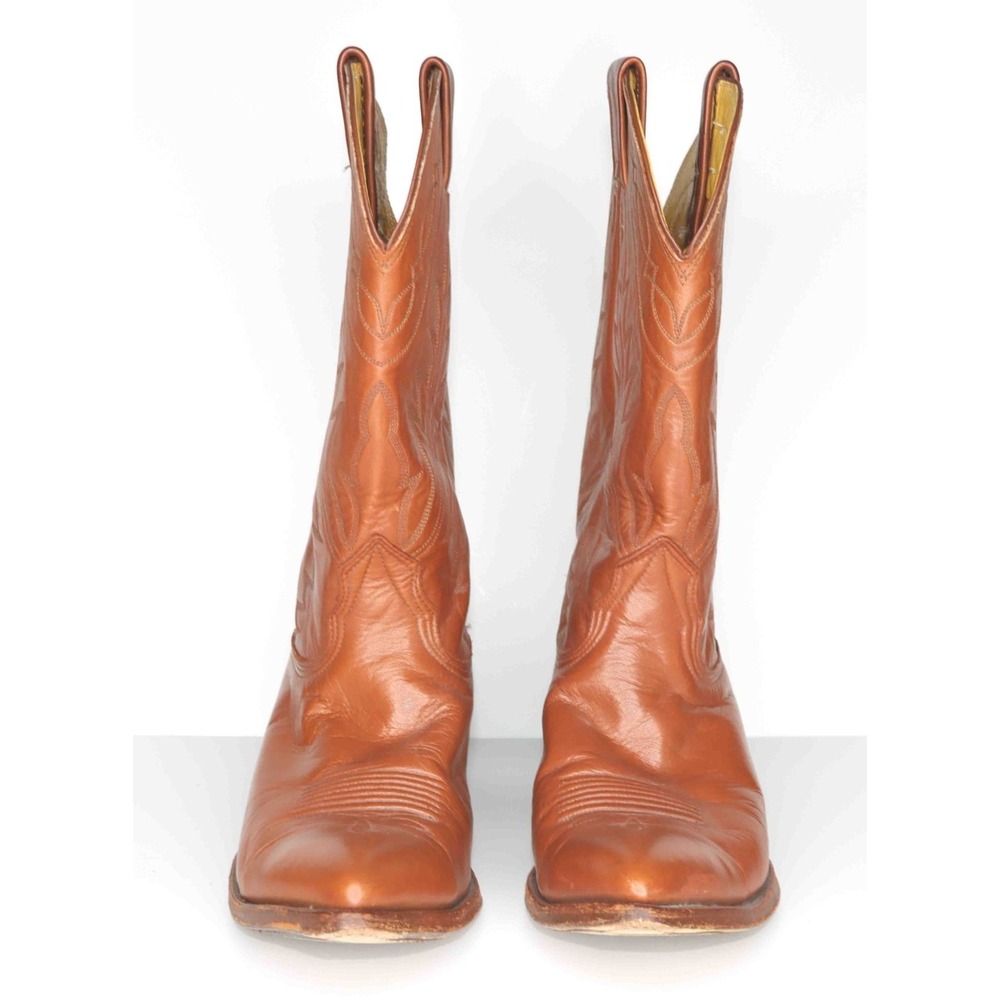 Nocona Brown Leather Western Cowboy Boot 7529 Womens Size 8 1/2‎ D - Picture 5 of 16